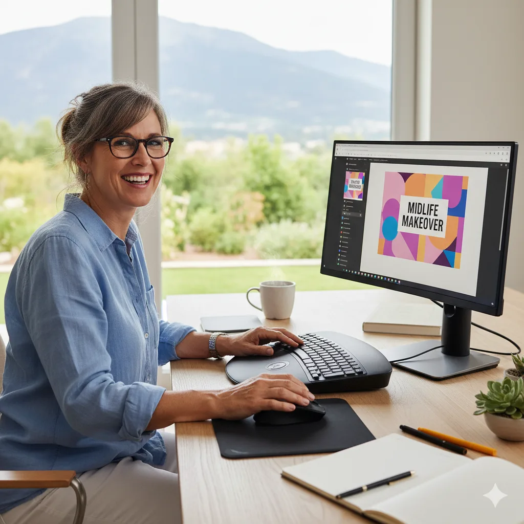 Professional woman reviewing data in the office while finding ways to monetize creative skills